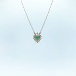 Collar Sagrado Corazon Esmeralda