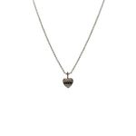 Mini Sagrado Corazon de Diamante Negro con Diamante