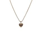 Mini Sagrado Corazon de Zafiro con Diamantes