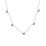 Collar Cinco Mariposas Con Diamantes