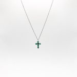 Collar Cruz De Esmeralda