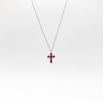 Collar Cruz De Rubies