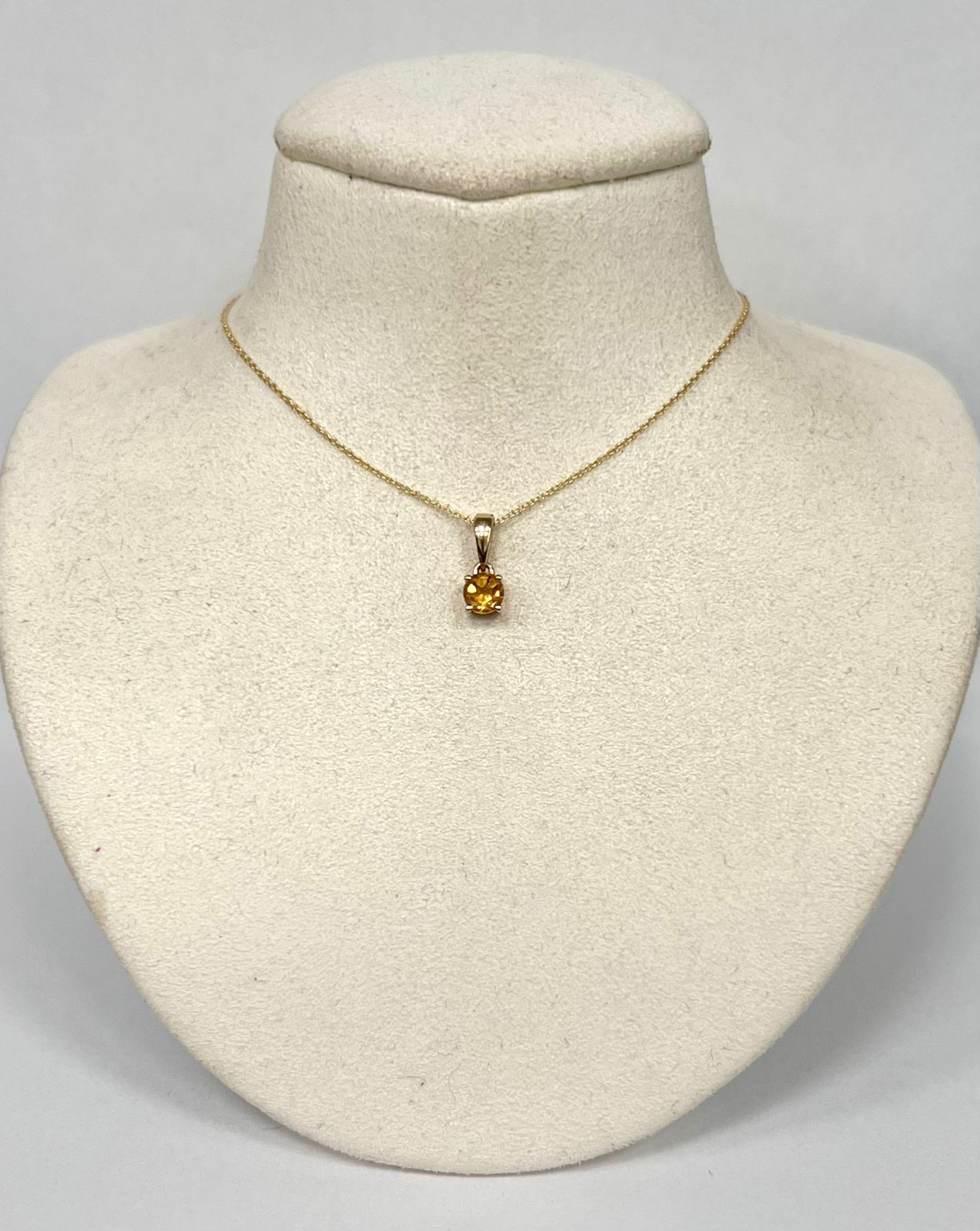 Collar Colores Citrino Redondo