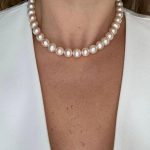 Collar Perla Redonda Salmon 12 MM