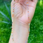 Collar Piedras De Colores Con Dije San Benito