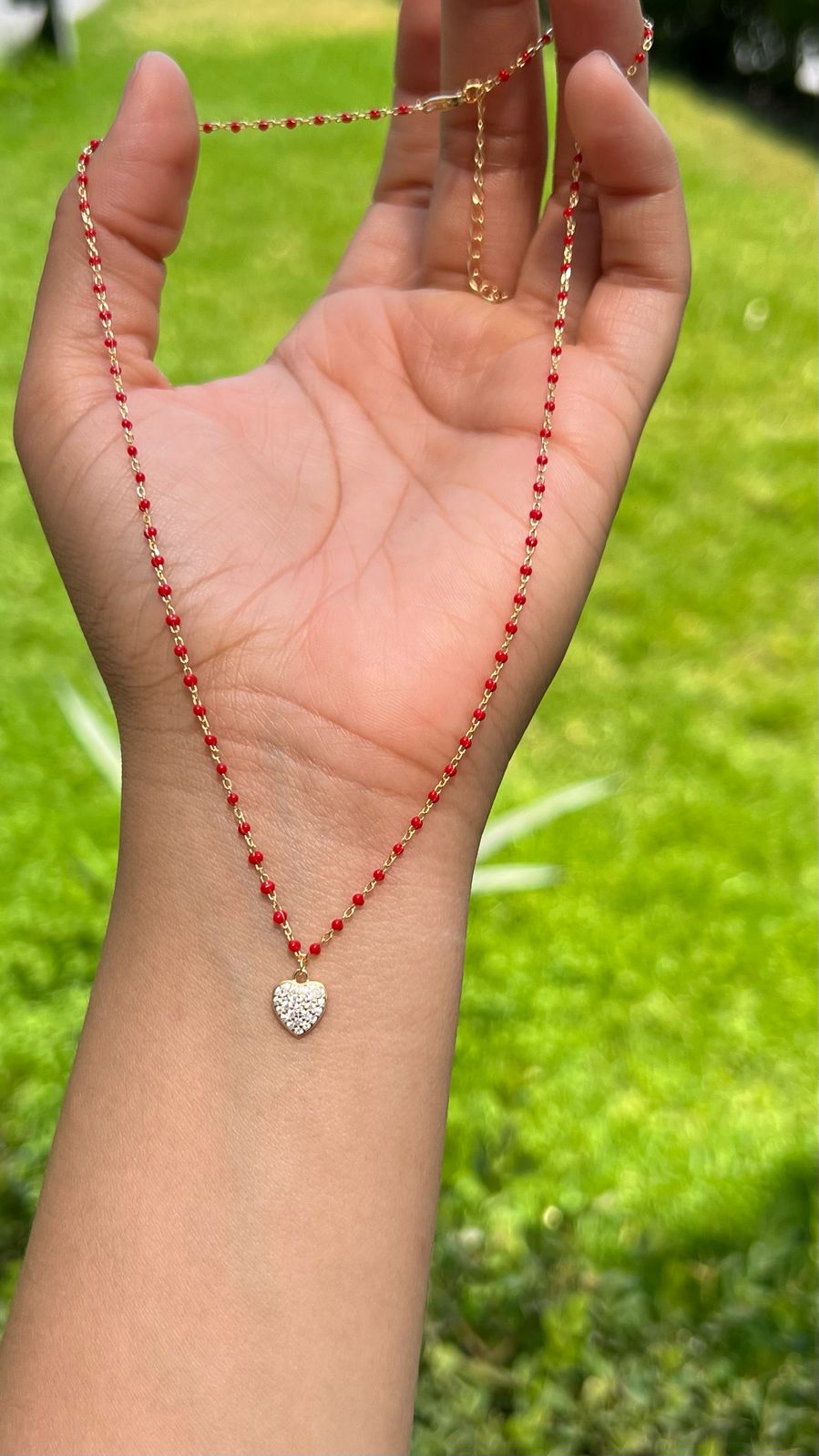 Collar Corazon De Zirconias