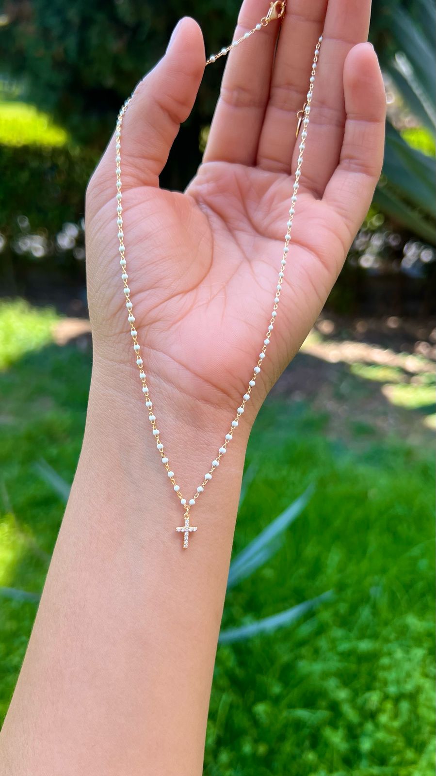 Collar Cruz De Zirconias