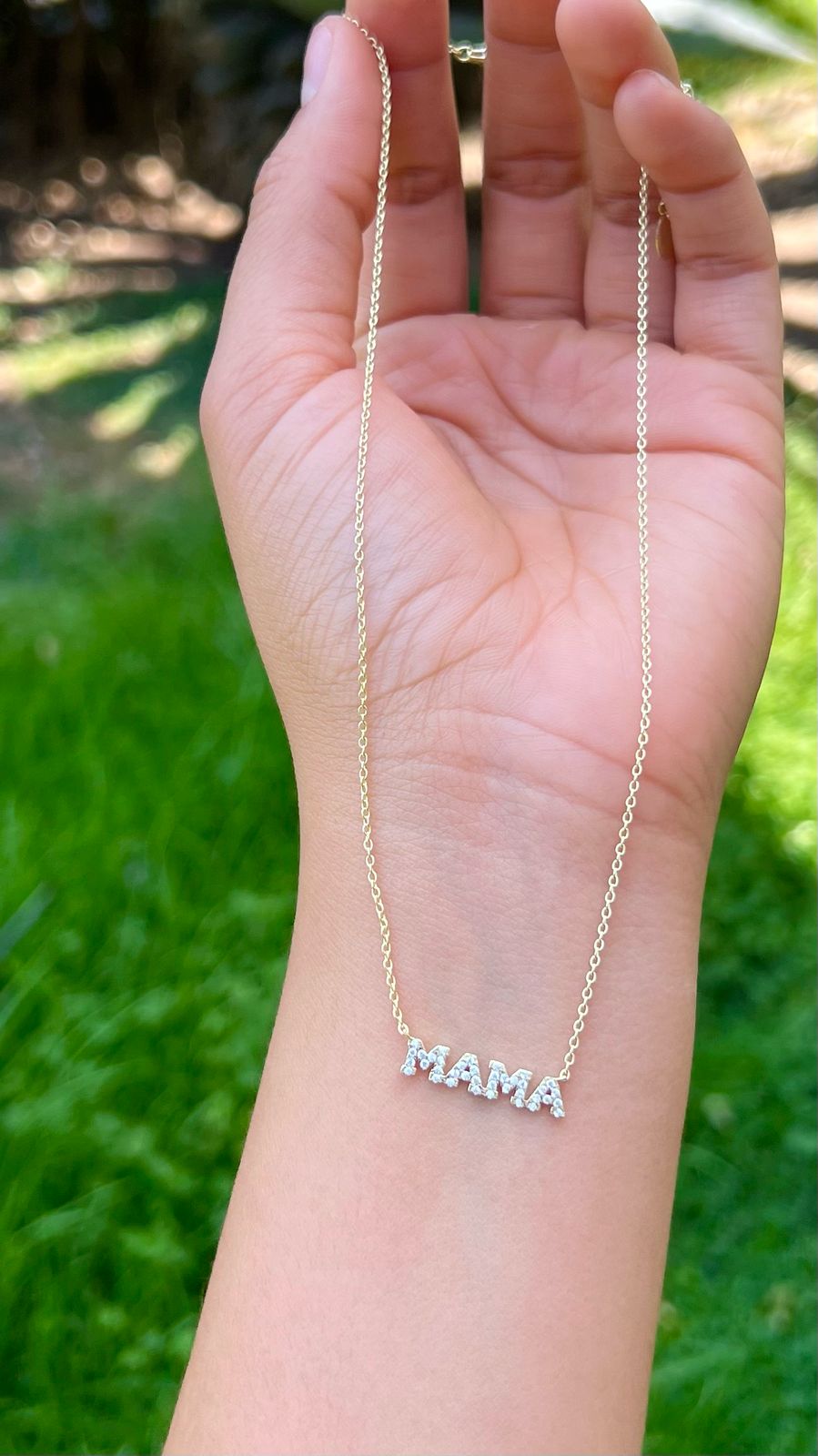 Collar Mama Con Zirconias